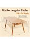 Clear Plastic Tablecloth, for Rectangle Dining Table, Table Coth Waterproof Cover PVC Protector Oil- - 4