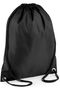 Unisex Polyester Drawstring Waterproof Backpack (Black)