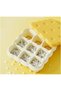 Ice Cube Tray with Lid, Easy Release 9-Grid Cookie Shape Mold, Small Square Ice Tray with Soft Silic - 3
