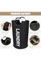 90L Large Laundry Basket,Collapsible Freestanding Tall Clothes Hamper - 5