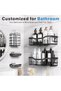 5 Pack Shower Caddy, Adhesive Bathroom Organizer, No Drilling, Large Capacity, Rustproof Stainless S - 2