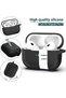 for AirPods Pro 2 Case Soft Silicone -Black - 3