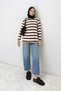 Striped-Collar Tunic 83-7005