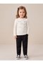 Girls' Polka Dot Long-Sleeved Blouse with Bow Detail and Corded Fabric Hem - 5