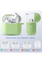 غطاء حماية سيليكون ناعم متوافق مع AirPods 5 و AirPods 4، باللون الأخضر - 2