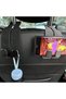 2 Pcs Car Headrest Leather Hooks, 2 in 1 Multi-Functional Double Hooks for Car Headrest, Gray, Ideal - 3