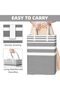 2-Pack Large Laundry Basket,Freestanding＆Waterproof Laundry Hamper, Collapsible Tall Clothes Hamper - 5