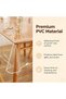 Clear Plastic Tablecloth, for Rectangle Dining Table, Table Coth Waterproof Cover PVC Protector Oil- - 3