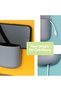 Remote Control Holder Wall Mount, 4PCS Adhesive Plastic Organizer, No Drilling Storage Box for Phone - 2