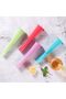 Popsicle Mold, 4 PCS Silicone Reusable Ice Pop Molds with Attached Lids, Easy Clean Mess-Free Stacka - 8