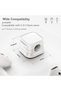 Lindoro-XH 6-Pack 22mm Press Cable Holder, Self-Adhesive, Plastic, White - 2