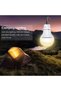 2 Pack USB Rechargeable LED Camping Lanterns with Extra-Long 8.2 ft Cord & USB Y-Cable, Portable War - 2