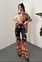 Yellow Shirt and Patterned Trousers Set - 2
