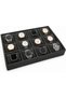 Decorative Black Finish Nordic Shaped Rectangular Desktop Console Goggle - 2