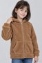 Unisex Kids' Hooded Curly Plush Cardigan - 2