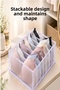 2-Piece Set: 31-Compartment Drawer Organizer and Clear Bra Organizer - 2