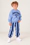 Striped Printed Boys' Sweatsuit Set