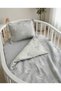 Muslin Baby Duvet Cover Set, 3-Piece, 100% Cotton, with Fitted Sheet, for Cribs, Playards, and Carousels - 6