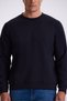 Navy Blue Slim Fit Crew Neck Basic Cotton Lycra Sweatshirt - 3