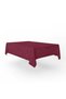 Velvet Textured Tablecloth Claret Red - 2
