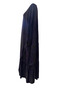 Women's Draped-Neck Plus Size Maxi Dress - Navy Blue - 3