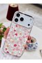 iPhone 17 Pro Max/18 Pro Max Compatible Flexible Silicone Protective Case with a "Colorful Stone Flower" Print Design