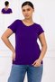 Viscose V-Neck Long-Sleeve T-Shirt with Back Detail