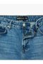 Cotton Pocketed Straight Fit Bermuda Jean Shorts - 5