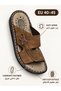 Men's Open Toe Sandals - Brown - 2