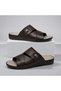 Men's Open Toe Sandals - Dark Brown - 4