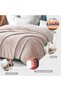 Soft 264x228 CM Bed Blanket King Size, Camel - 5