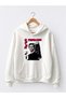 Premium Oversized Hooded 3-Ply Cotton Sweatshirt with Peter Parker Print