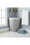 Foldable bamboo corner laundry bin - 2