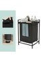 Laundry bin with shelf - 5