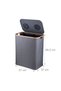 Deposit bottle recycling bin, 2 sections - 4