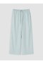 LCW Modest Blue Solid Loose & Wide-Leg Women's Pants, Featuring the ALITA CITY Touch - 5