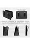 Foldable Waterproof Leather Car Trash Can, Mini Garbage Organizer Holder, Folding Storage Bin for Au - 5
