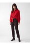 LCW Vision Brown Straight & Slim Narrow Leg Women's Pants, Featuring the ALITA CITY Touch - 2