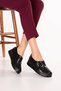 Genuine Leather Women's Anatomical, Comfortable, Lightweight Casual Shoes, Item No. 27006, Black Croco - 7