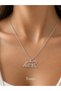Tiger-Motif Necklace: Unisex Stainless Steel Tiger Necklace with Silver-Colored Lacquer Finish and Chain—Suitable for Women and Men