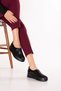 Genuine Leather Women's Anatomical, Comfortable, Lightweight Casual Shoes, Item No. 27006, Black Croco