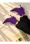 Savanna Mor Suede 5 cm Thin Heel Tassel Detail Women's Boots Botti̇e - 2
