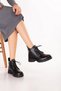Genuine Leather Lightweight Sole Casual Comfort Boots, Item No. 3367, Black Leather