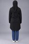 Women's Modest Long Tunic with Pockets, Crew Neck, Long Sleeves, Relaxed Fit, Casual Sporty Tunic - 4