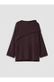 TWO MT SHOP QUALITY LCW Modest Purple Boat Neck Women's Knit Sweater - 5