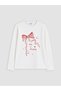 Peak New Season Ecru Crew Neck Girls' Pajama Set - 4