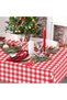 Pack of 6 Disposable Red and White Rectangular Checkered Tablecloths Red and White Plastic Checkered - 5