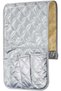 Sofa Armrest Organizer, Silver Couch Remote Holder with Five Pockets, Bedside Storage Caddy for Cell