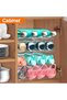 Plastic Water Bottle Organizer Rack Storage Holder,4 Tier Containers Stackable Free-Standing Bottle - 8