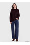 TWO MT SHOP QUALITY LCW Modest Purple Boat Neck Women's Knit Sweater - 2